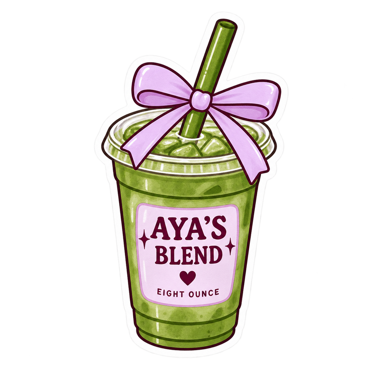 Aya's Blend cup sticker